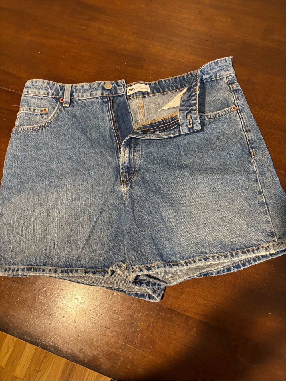 Zara Women’s Light Blue Denim Shorts -